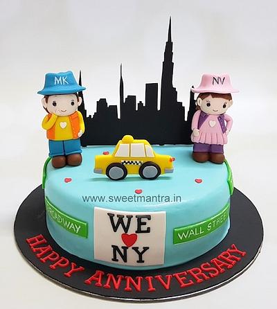 Designer Anniversary cake - Cake by Sweet Mantra Homemade Customized Cakes Pune