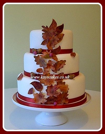 Autumnal Wedding Cake - Cake by Kays Cakes