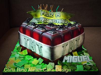 Minecraft addicts - Cake by Carla Rino Atelier Cake Design