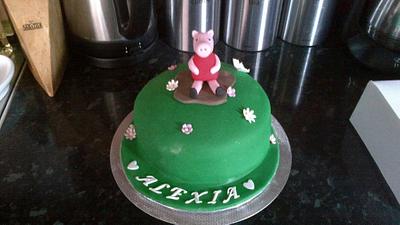 peppa pig - Cake by nannyscakes