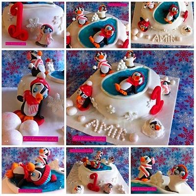 pinguins - Cake by Aga Leśniak