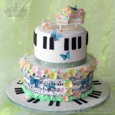 Romantic piano - Cake by Eva Kralova