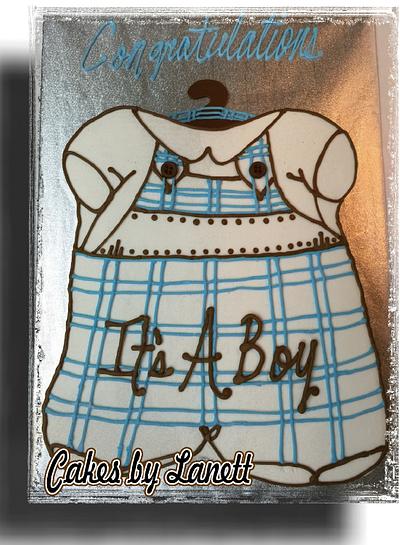It's A Boy Outfit Cake - Cake by Lanett