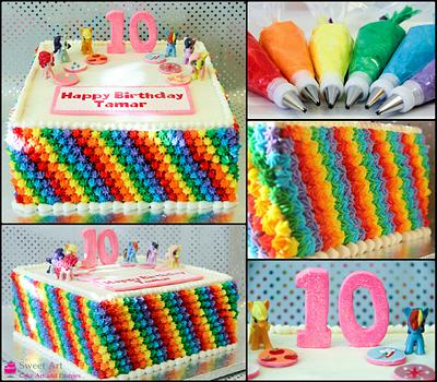Rainbow birthday cake - Cake by Sweet Art - Cake Art and Pastries