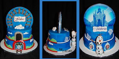 Thomas and Frozen duo - Cake by Mé Gâteaux