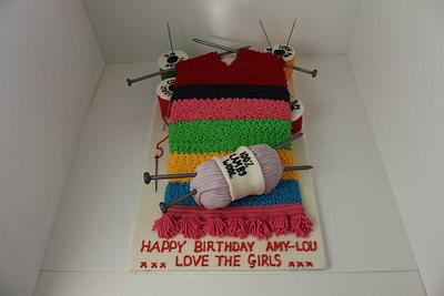 Knitted Scarf Cake! - Cake by Paul James
