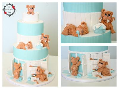 Williams 1st Birthday Bears - Cake by My Sweet Dream Cakes