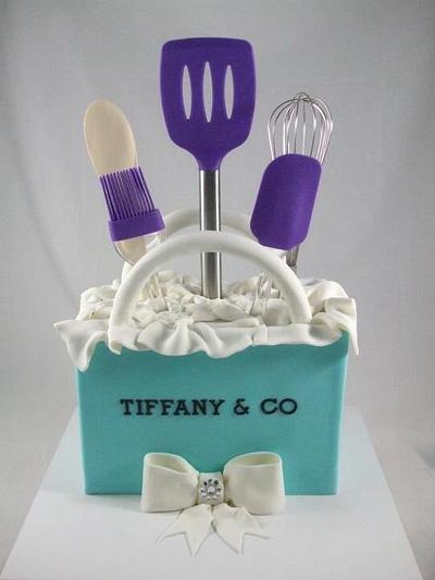 Tiffany & co kitchen tea - Cake by Kake Krumbs