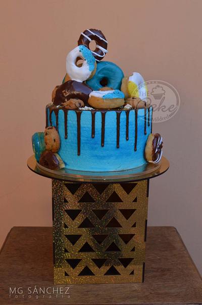 Chocolate Drip, donuts and cookies - Cake by TheCake by Mildred