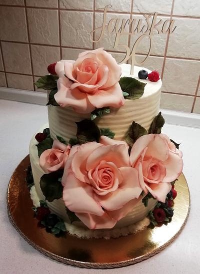 Roses - Cake by Majka Maruška