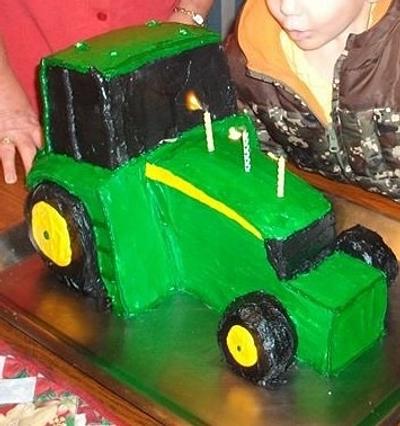 John Deere tractor - Cake by Brinda B