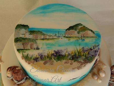 A painted view of Ischia!!! - Cake by Eleonora Ciccone