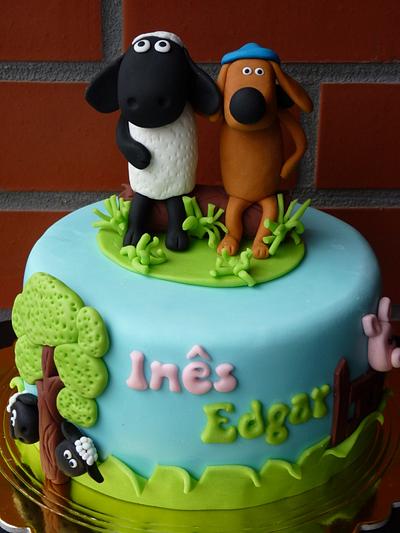 Shaun the Sheep cake - Cake by Aventuras Coloridas