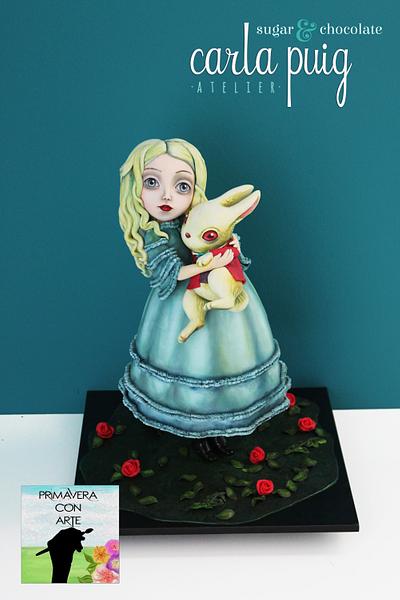 Primavera con arte - Alice (Benjamin Lacombe) - Cake by Carla Puig