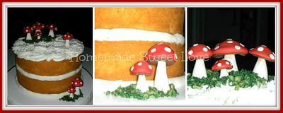 Naked mushroom cake - Cake by  Brenda Lee Rivera 