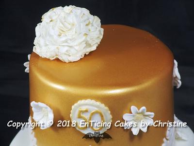 Golden 50 - Cake by Christine Ticehurst