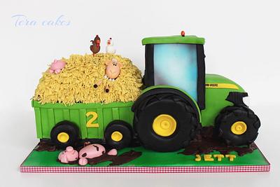 John Deere tractor - Cake by Tera cakes