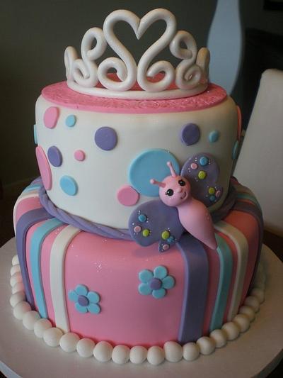 my very first Butterfly.... for a little Princess. - Cake by Diana