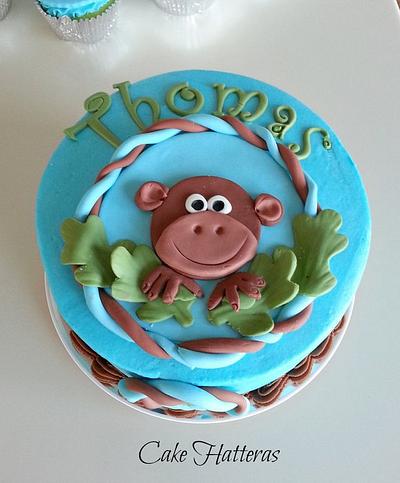 Jungle Animal Smash Cake for a 1st Birthday - Cake by Donna Tokazowski- Cake Hatteras, Martinsburg WV