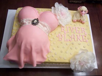 Antique theme babyshower cake - Cake by Jackie