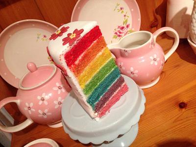 rainbows - Cake by Sarah