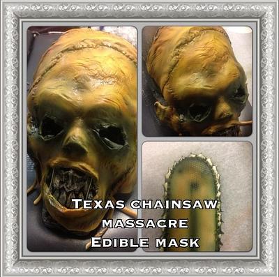 3D edible mask  - Cake by LisaAFB