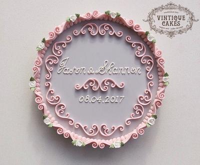 Vintage Wedding keepsake - Cake by Vintique Cakes (Anita) 