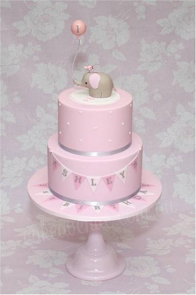Baby Elephant Cake in Pink - Cake by CakeAvenue