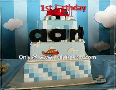 3 Tiers Cakes Transportation design - Cake by EvadisCakes