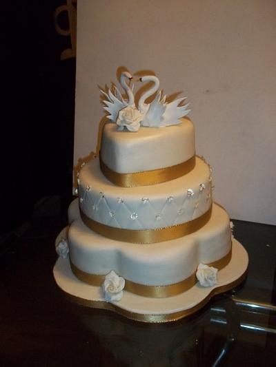 Wedding cake - Cake by Bev