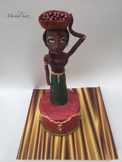 african woman - Cake by michal katz
