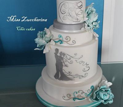 Tiffany peony  - Cake by Miss Zuccherina cake designer