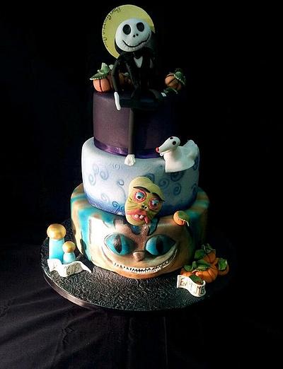 A nightmare before alice and emily  - Cake by Lisa Wheatcroft