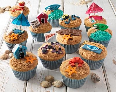 Beach Cupcakes - Cake by Natalie King