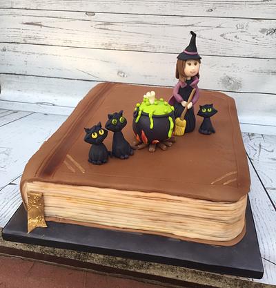 Witch & Black Cats Story Book - Cake by Sweet Cakes