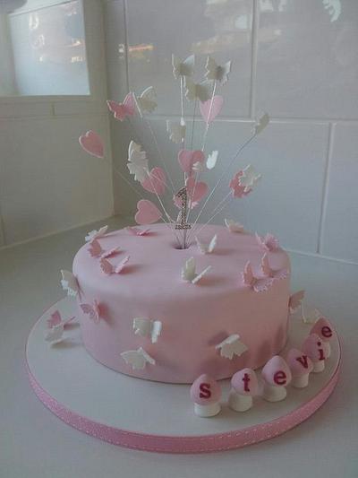 first birthday cake - Cake by Kimberly Fletcher