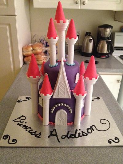 Castle cake for Addy - Cake by Marlene Evans