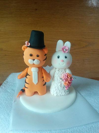 Wedding cake topper - Cake by The Little Cake Company