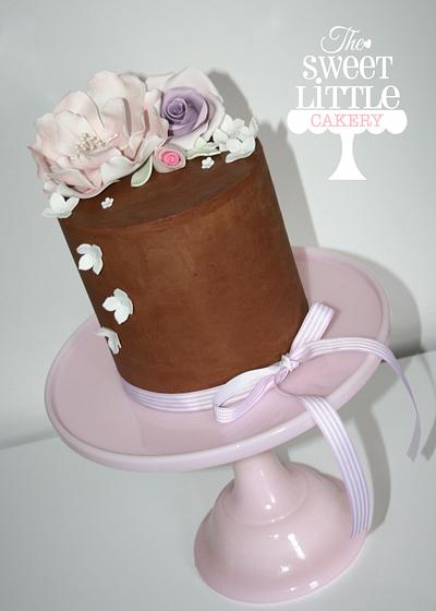 Naked Ganached cake - Cake by thesweetlittlecakery