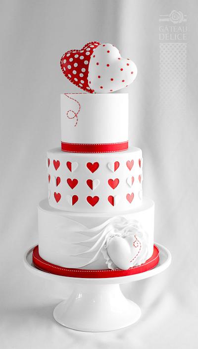 wedding cake love - Cake by Marie-Josée 