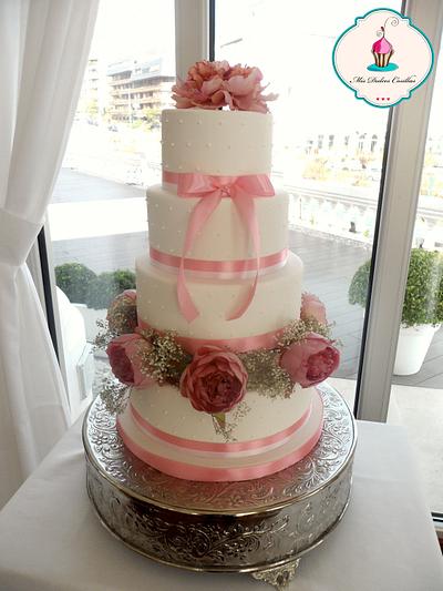 wedding cake  - Cake by La Boutique de las Tartas