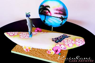 Sierra's Surfing Sweet 16 - Cake by Kaiulani