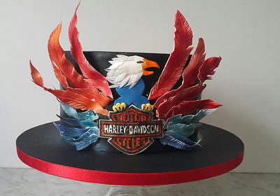 Harley Davidson birthday cake - Cake by Bella's Cakes 