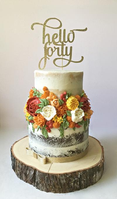 Buttercream flowers - Cake by Dream Cakes by Robyn