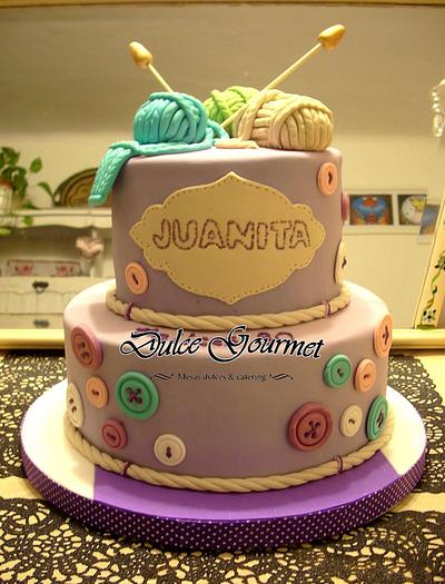 KNITTING CAKE  - Cake by Silvia Caballero