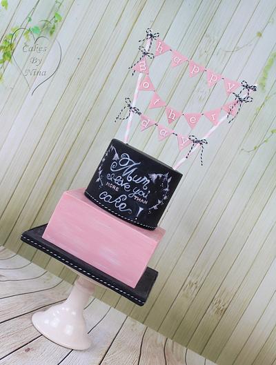chalk board cake - Cake by Nina 