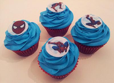 Spiderman cupcakes - Cake by Sarah Poole