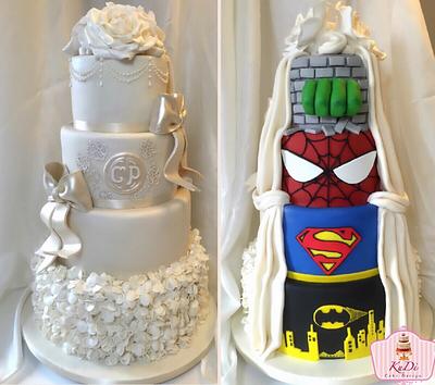 Superheroes Wedding Cake - Cake by KuDi Cake Design