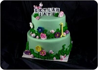 flower garden cake  - Cake by melissa