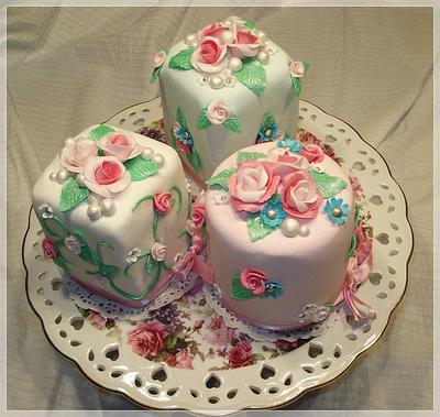 2 person mini cakes . - Cake by Sveta